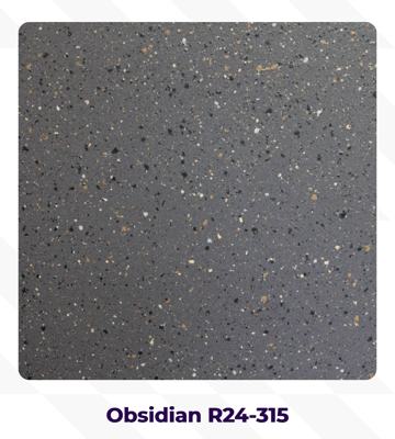 Obsidian Spray Granite colour swatch
