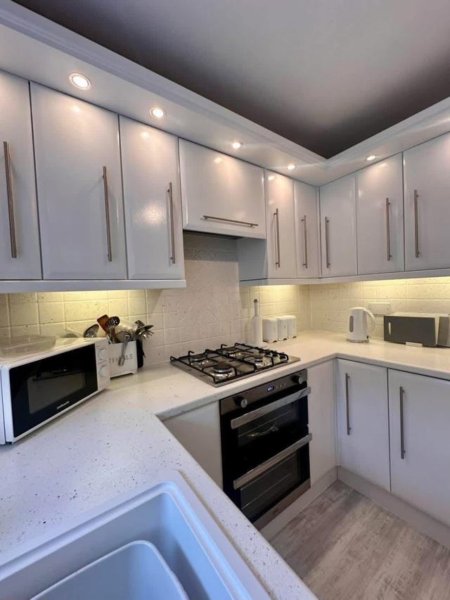 Kitchen hand painted pale grey